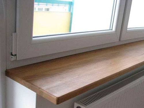 Дубове підвіконня